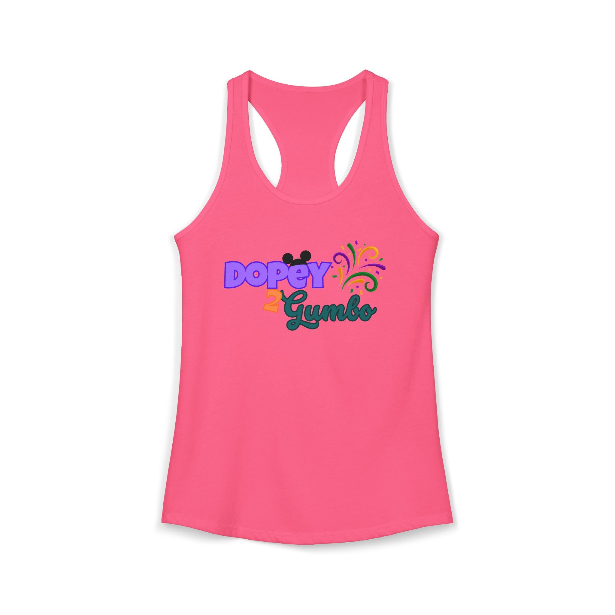 Dopey 2 Gumbo Women's Ideal Racerback Tank