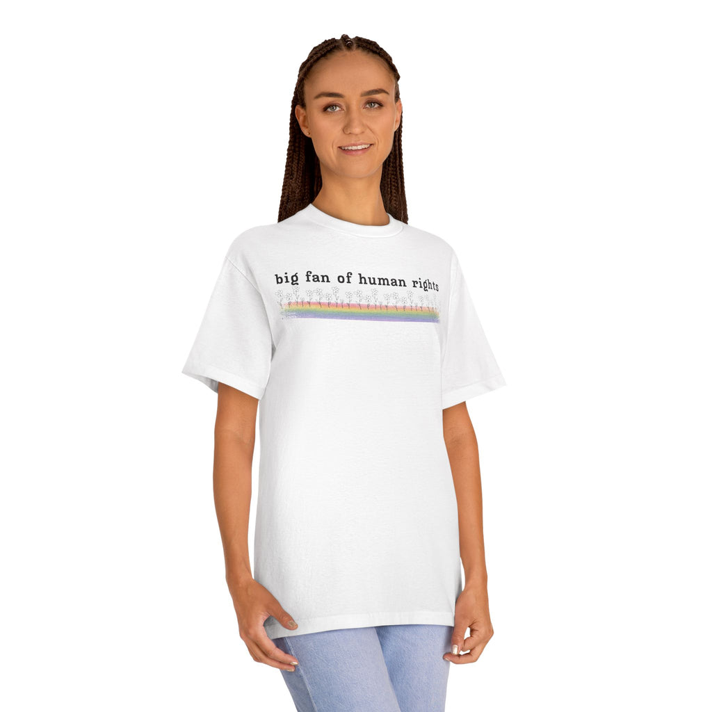 Big Fan of Human Rights - Black Font - Unisex Classic Tee