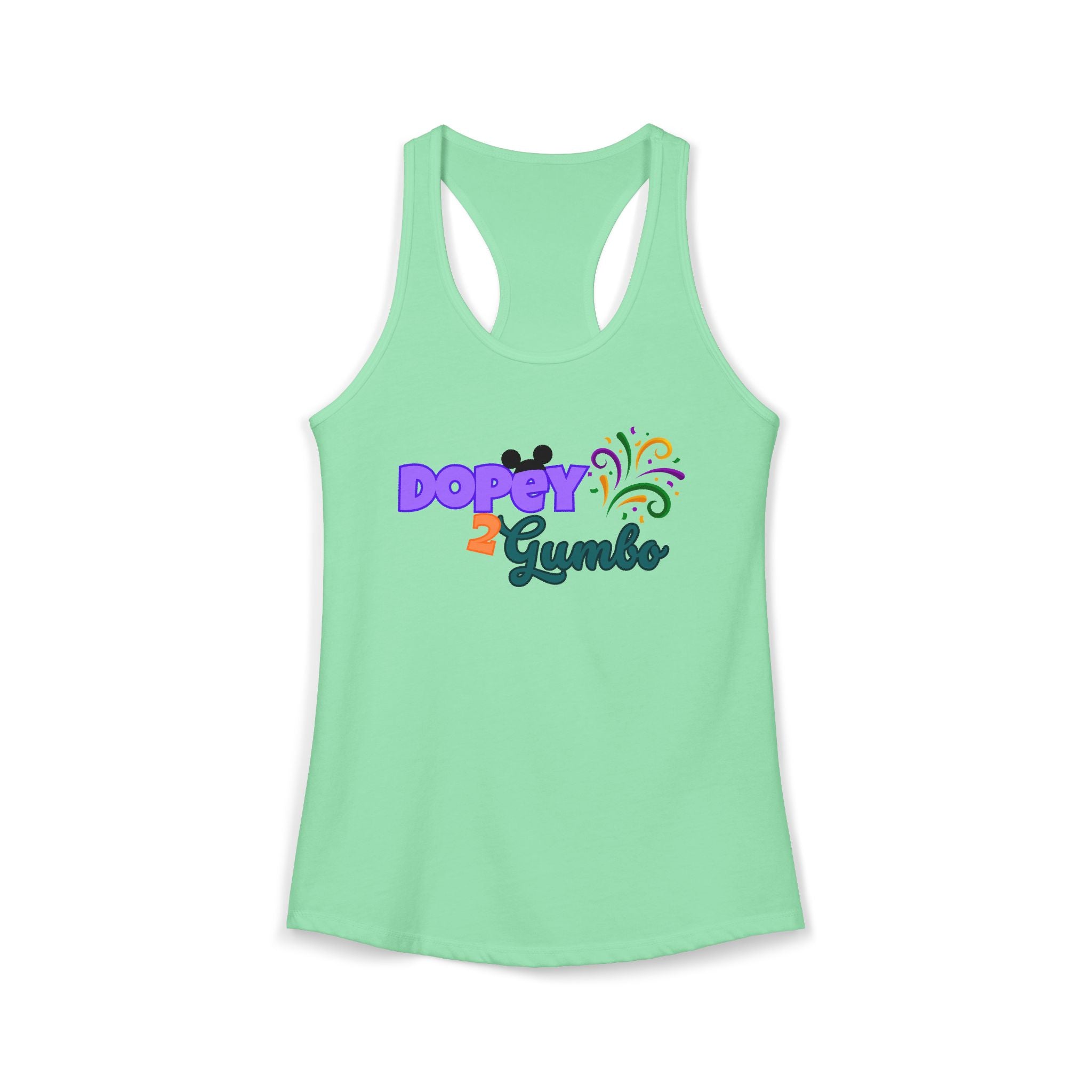 Dopey 2 Gumbo Women's Ideal Racerback Tank