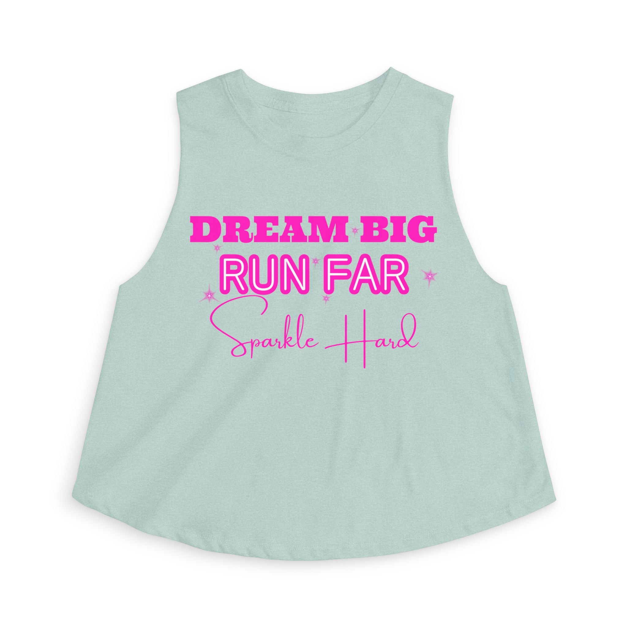 Dream Big Run Long Sparkle Hard Women's Crop Top