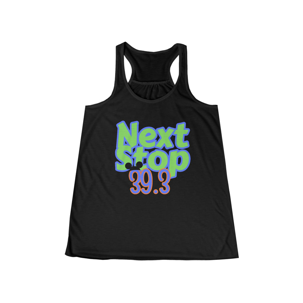 Racerback Tank — Next Stop 39.3 Marathon Runner Graphic Tank