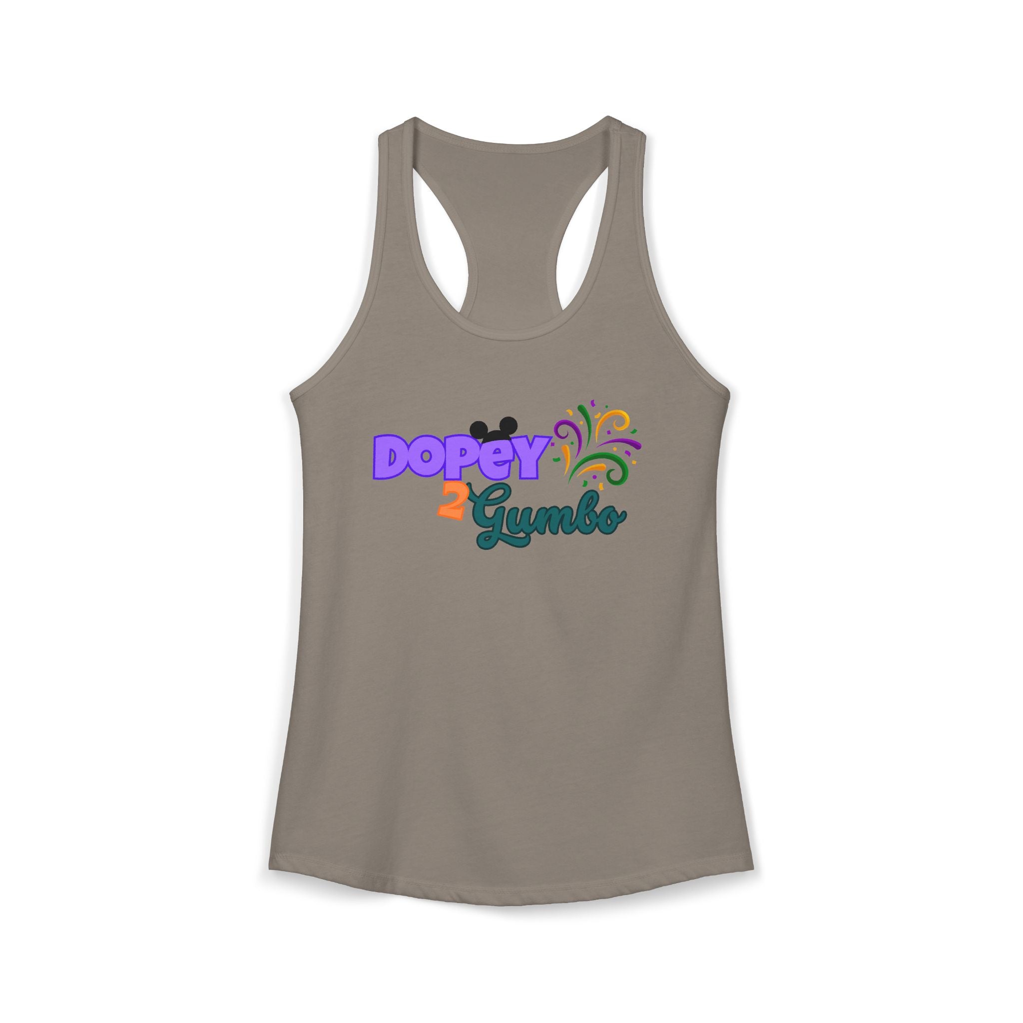 Dopey 2 Gumbo Women's Ideal Racerback Tank