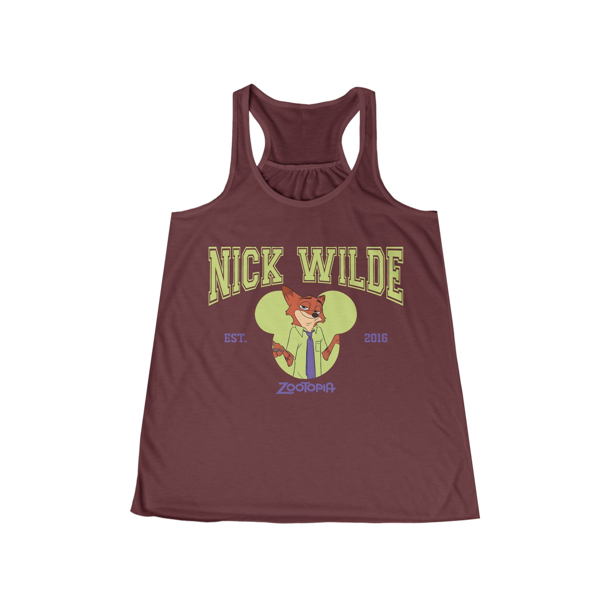 Wilde, Nick Wilde Women's Flowy Racerback Tank