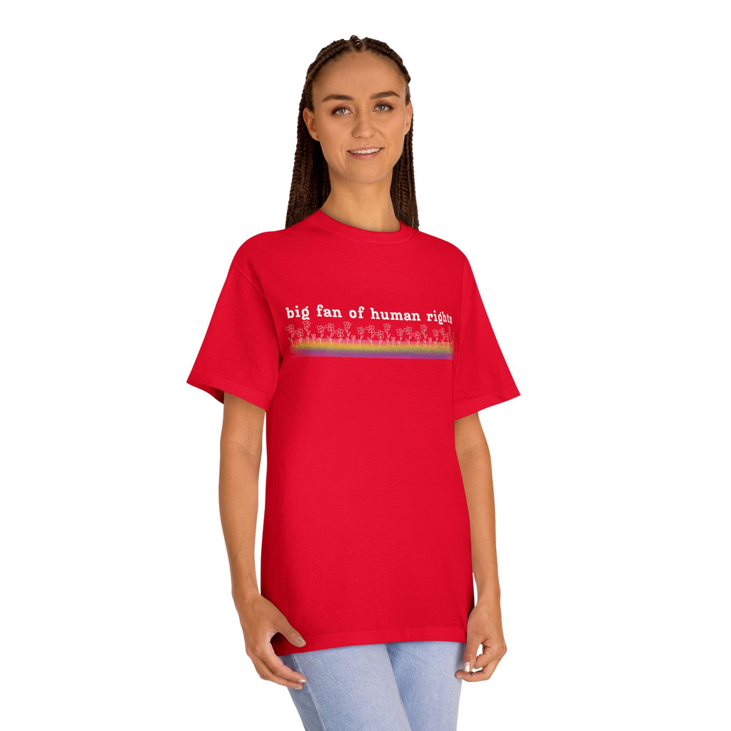 White Font - Big fan of Human Rights - Unisex Classic Tee
