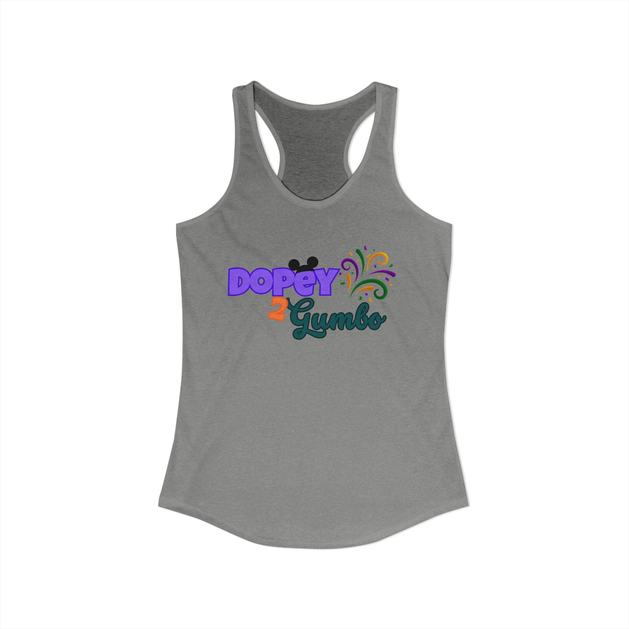 Dopey 2 Gumbo Women's Ideal Racerback Tank