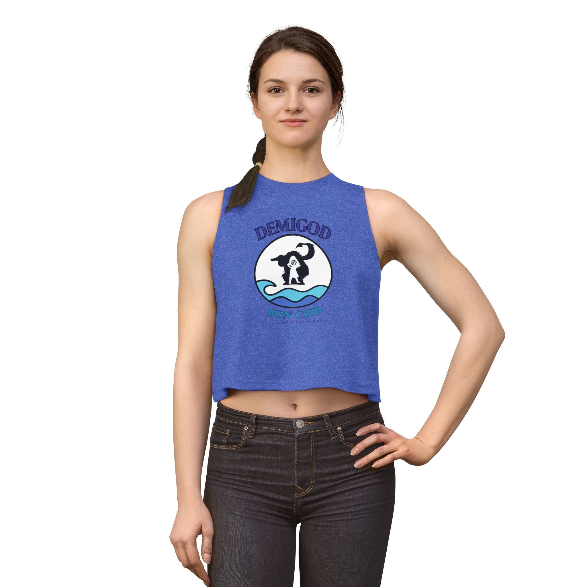Demigod Run Club Women's Crop Tank Top