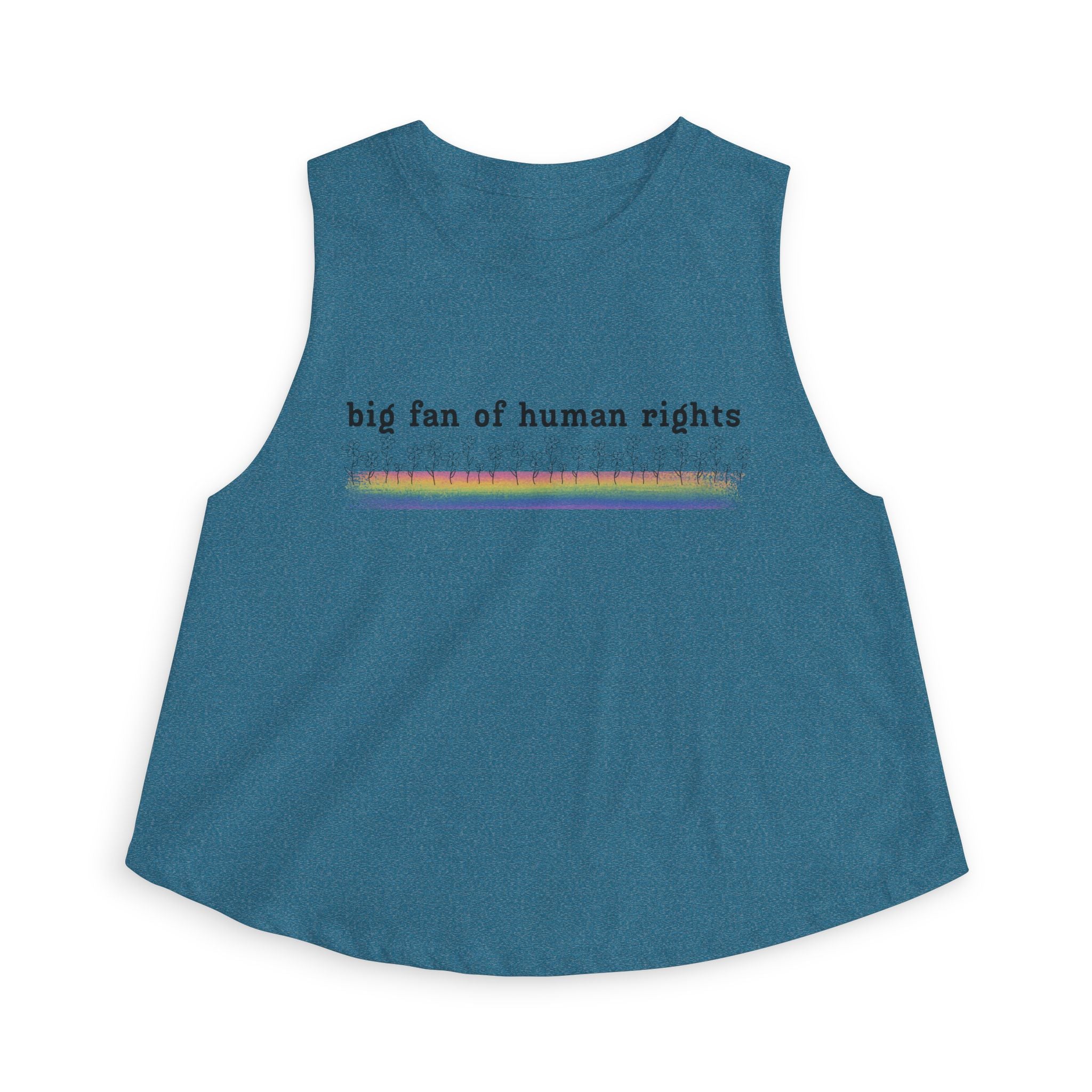 Big Fan of Human Rights Women's Crop Top