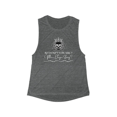 "Redemption Arc? Villain Origin Story?" Women's Flowy Scoop Muscle Tank