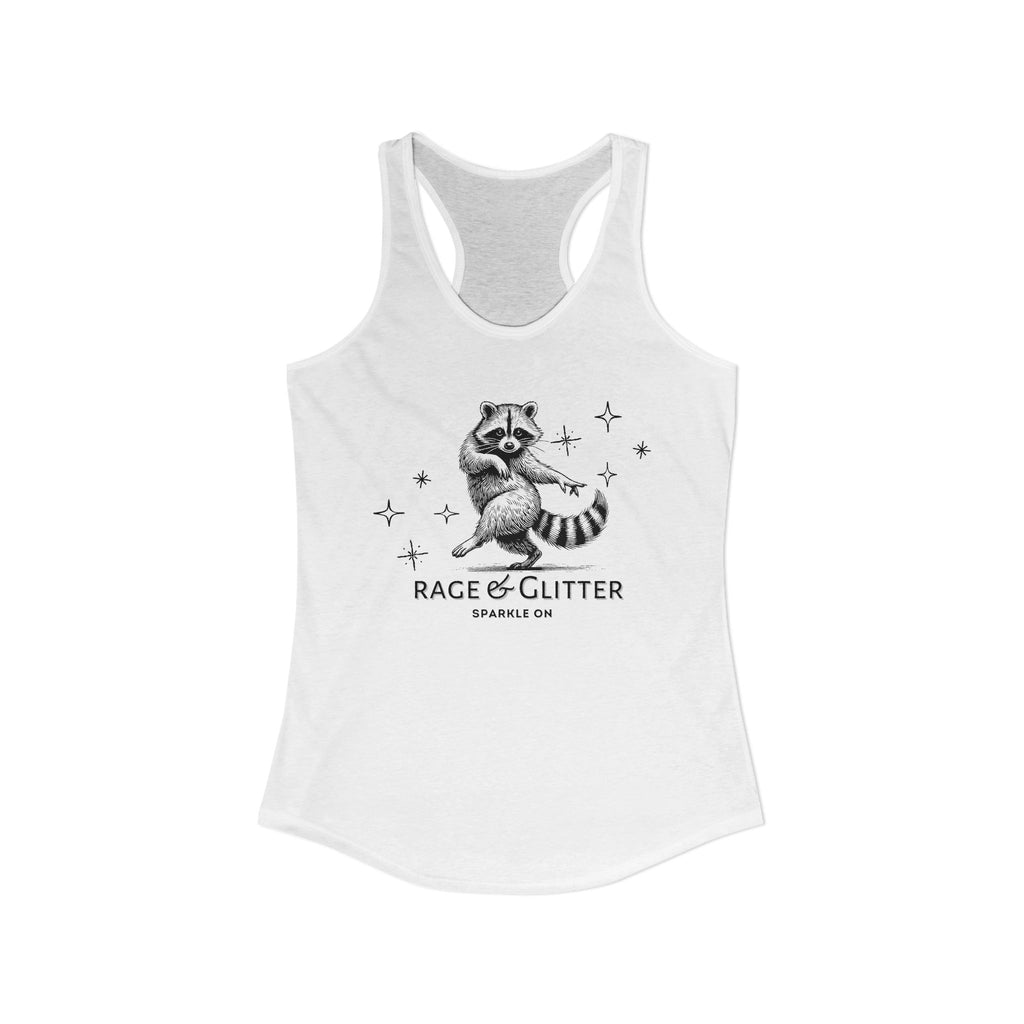 Rage & Glitter: Sparkle On Ideal Racerback Tank