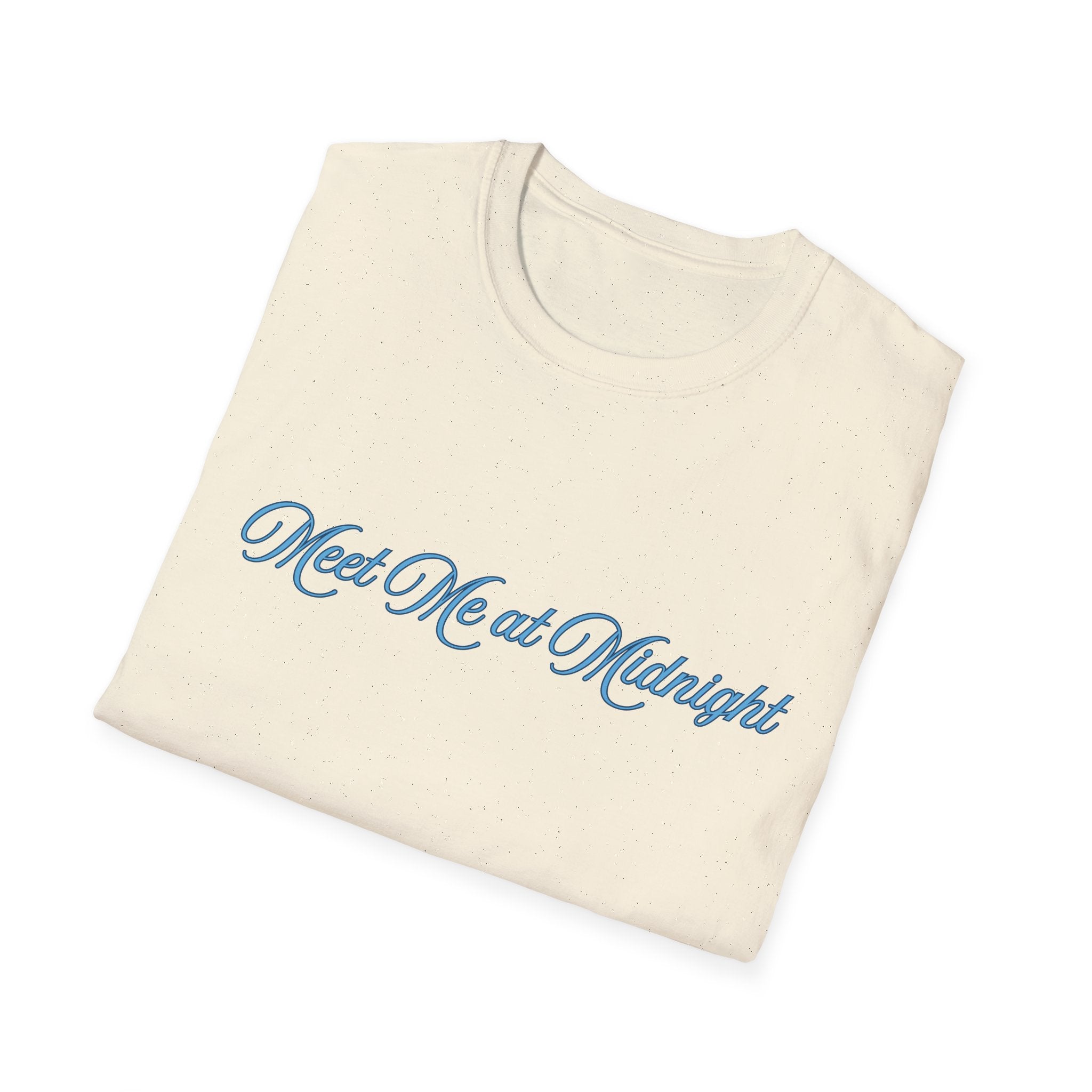 Meet Me at Midnight Blue Script T-Shirt