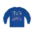 Running Favorite Doodle Icons long sleeve tee