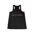 Meet Me at Midnight Pink Script Women's Racerback Tank Top