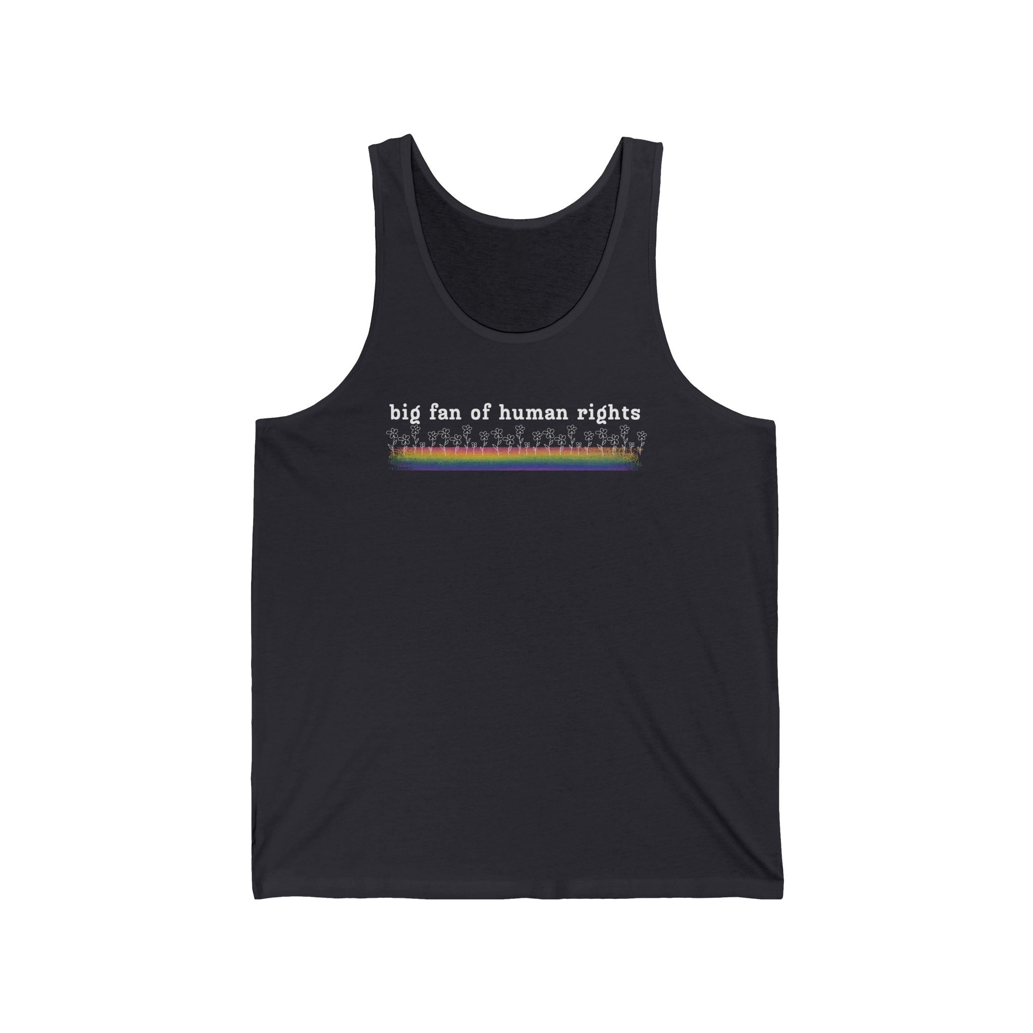 Big Fan of Human Rights Unisex Jersey Tank