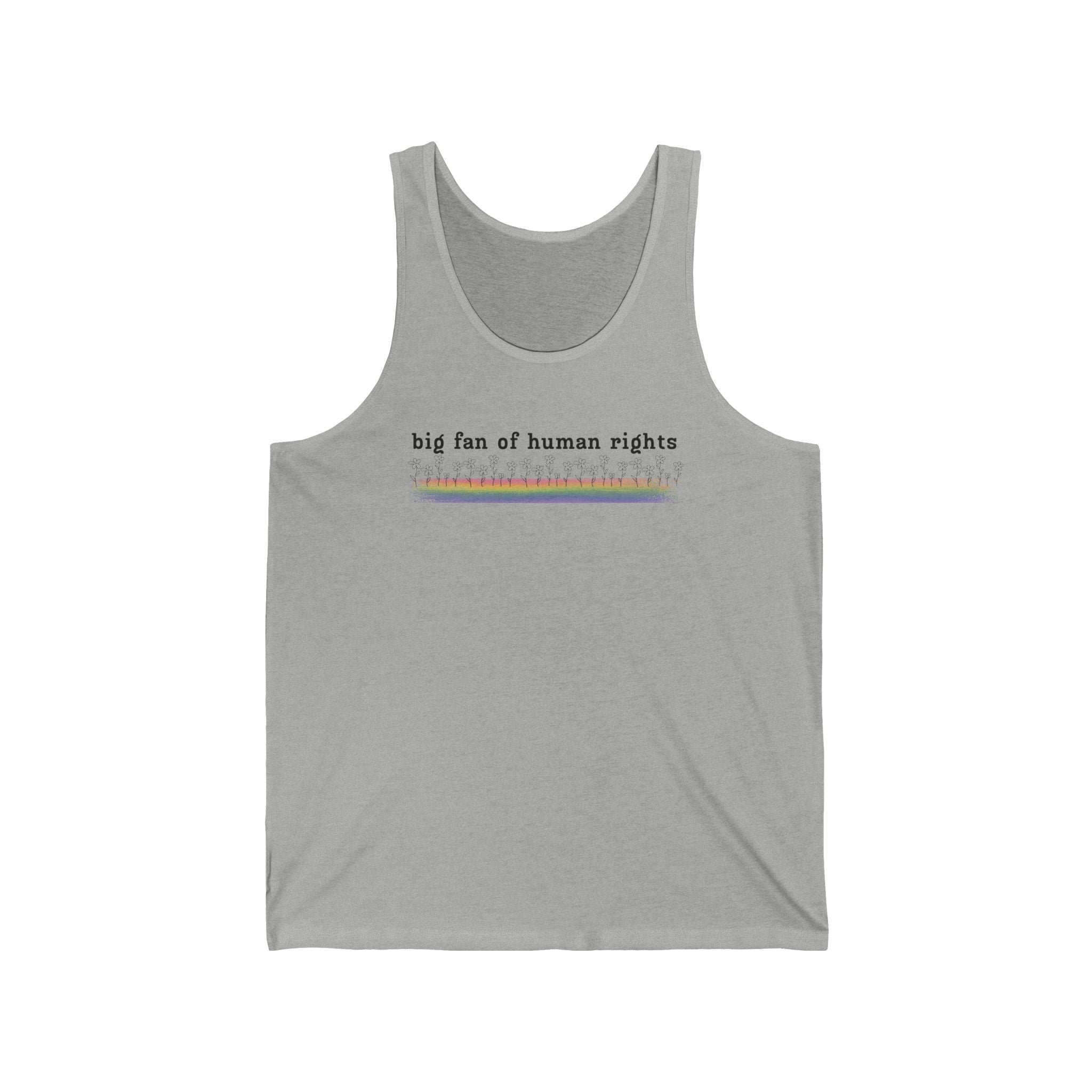 Big Fan of Human Rights Unisex Jersey Tank