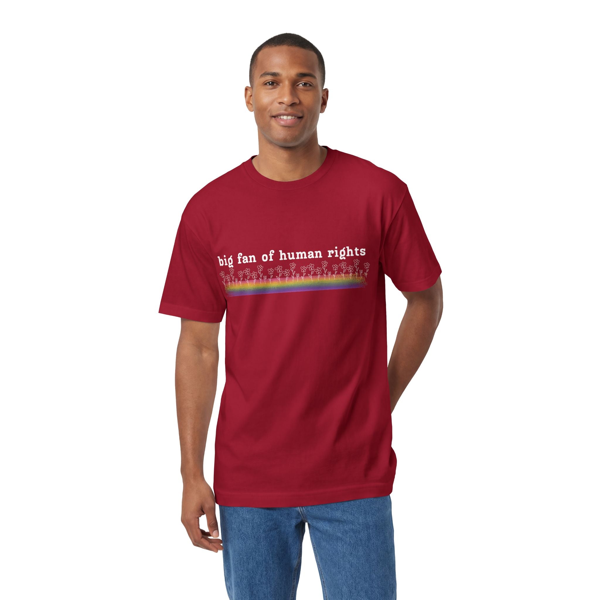 White Font - Big fan of Human Rights - Unisex Classic Tee
