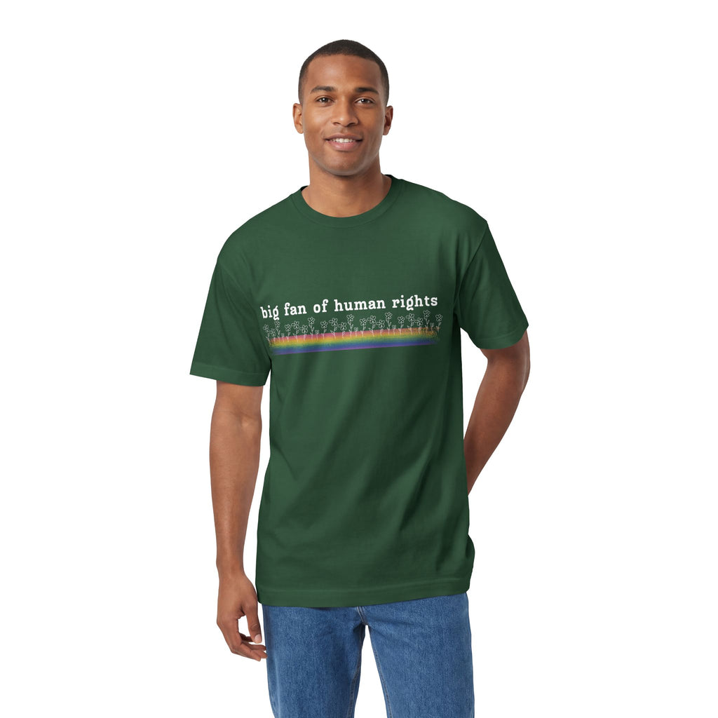 White Font - Big fan of Human Rights - Unisex Classic Tee