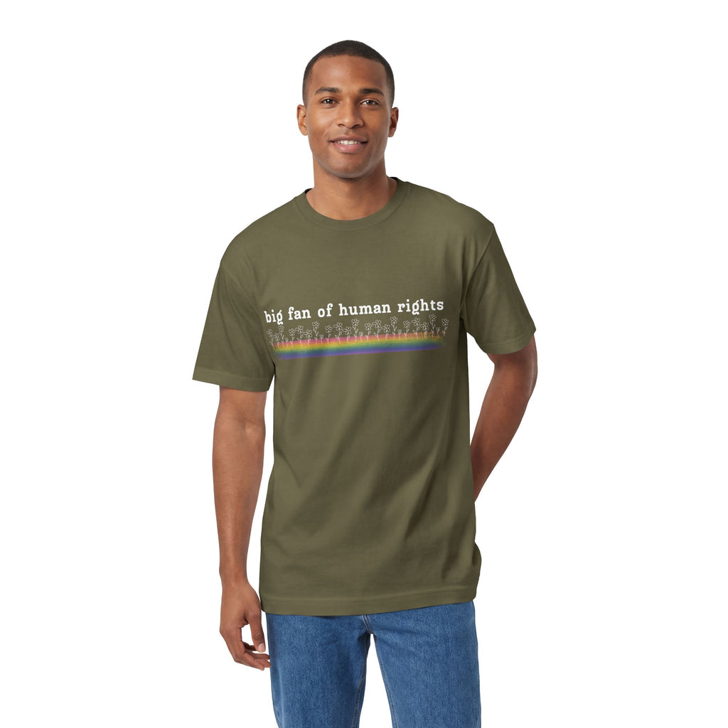 White Font - Big fan of Human Rights - Unisex Classic Tee