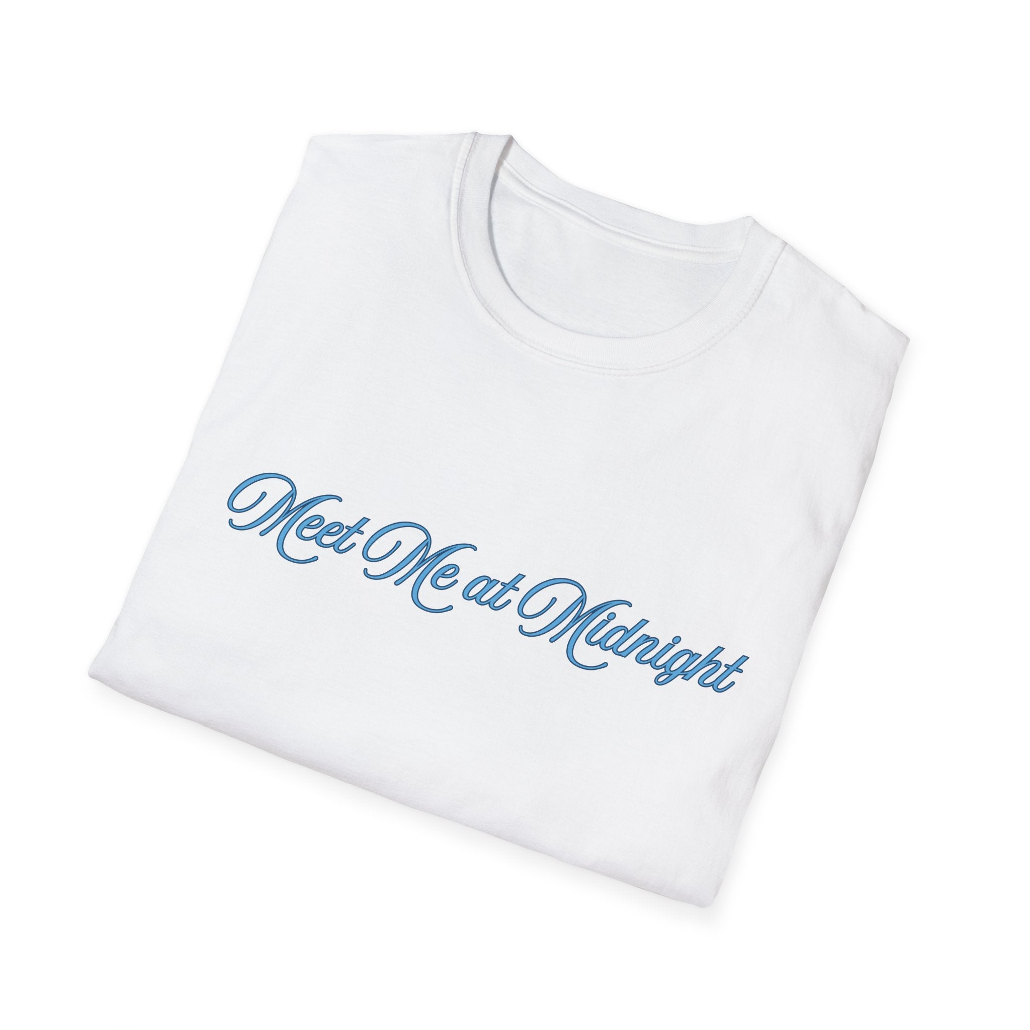 Meet Me at Midnight Blue Script T-Shirt