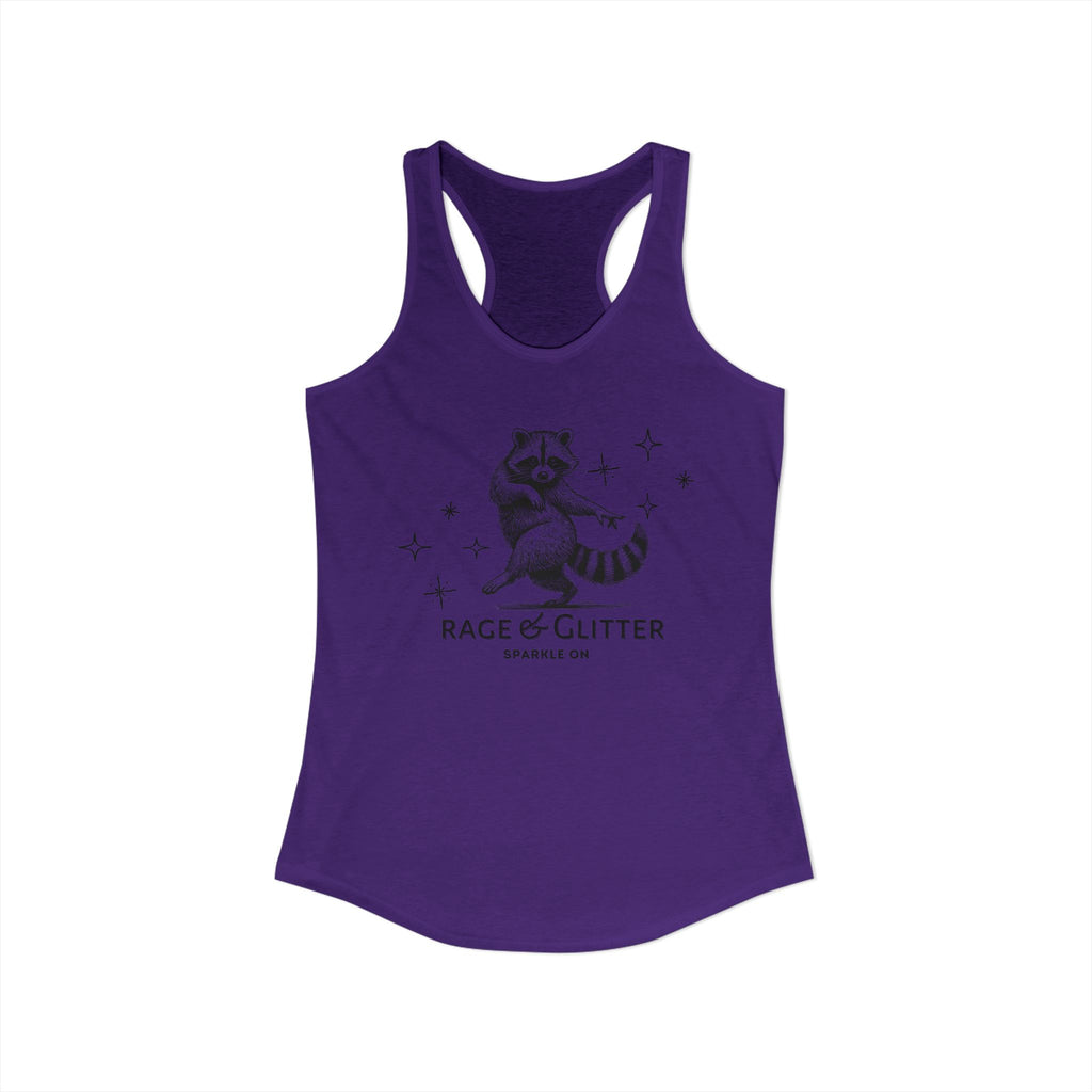 Rage & Glitter: Sparkle On Ideal Racerback Tank