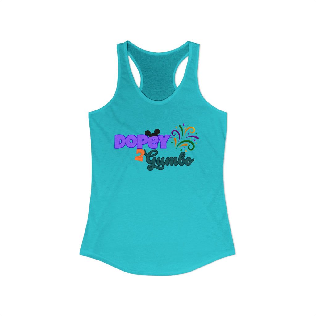 Dopey 2 Gumbo Women's Ideal Racerback Tank