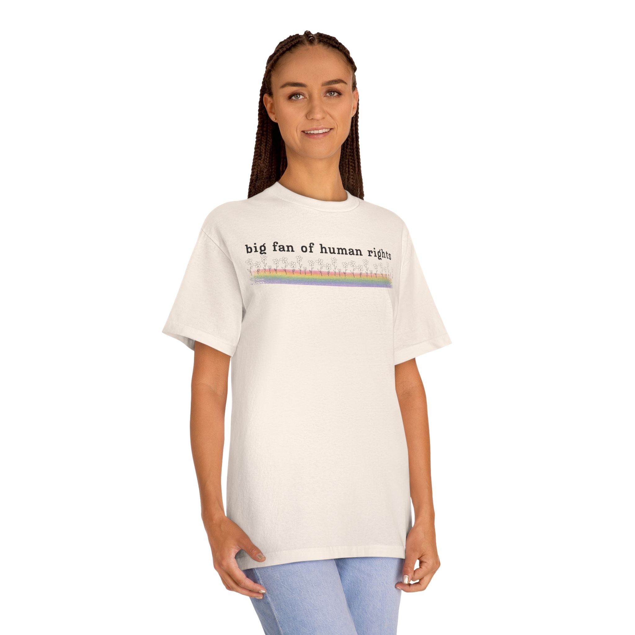Big Fan of Human Rights - Black Font - Unisex Classic Tee