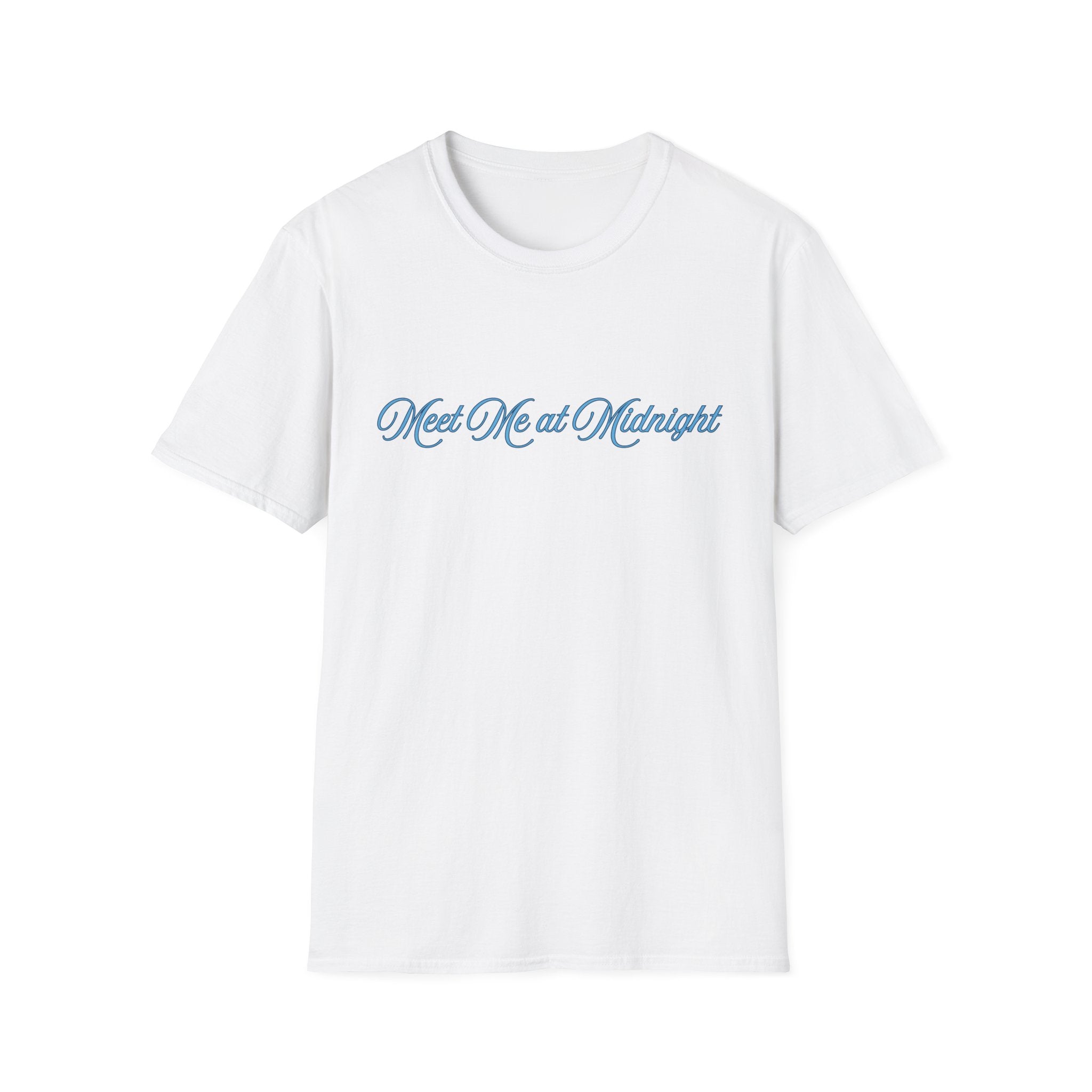 Meet Me at Midnight Blue Script T-Shirt