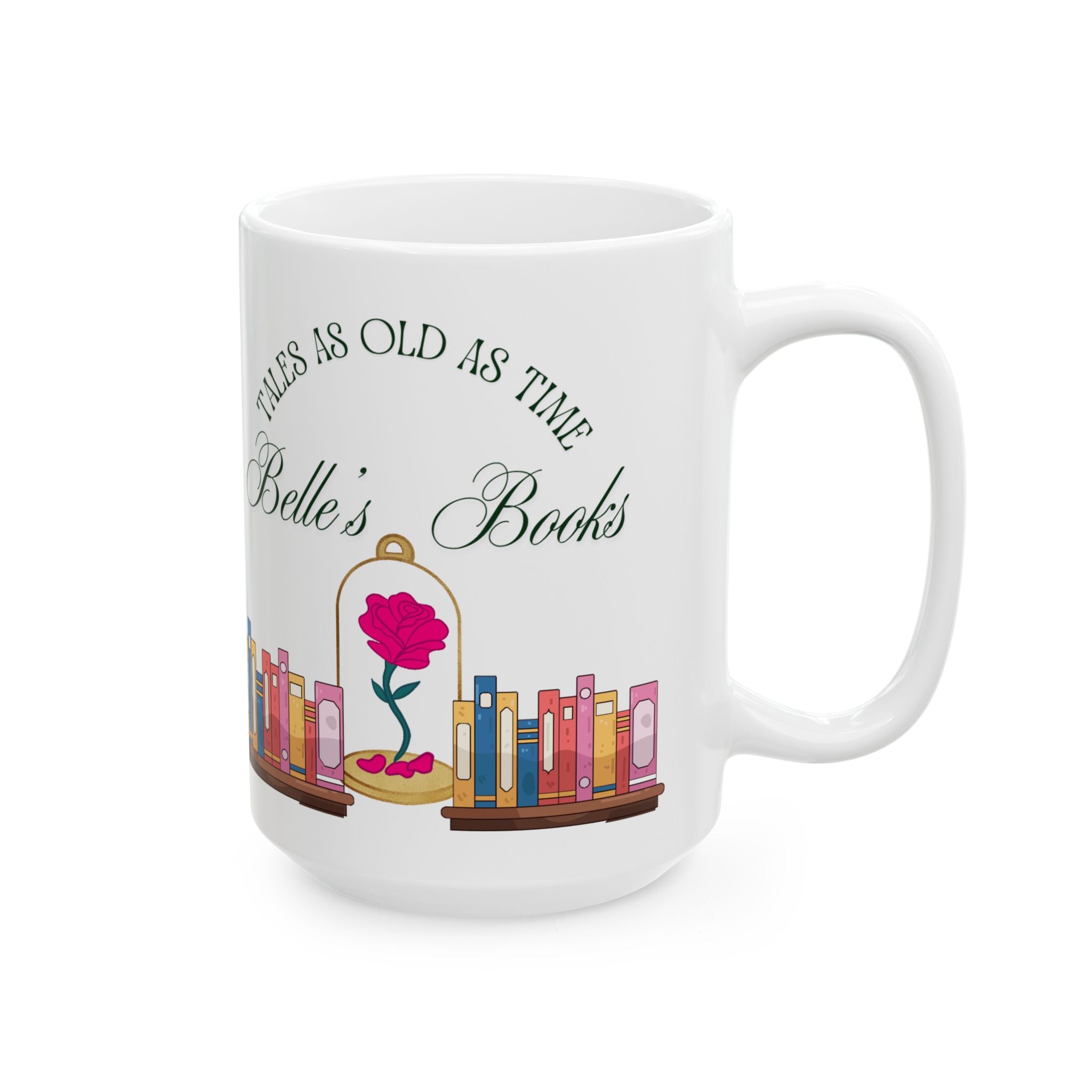 Belles Books Ceramic Mug, (11oz, 15oz)
