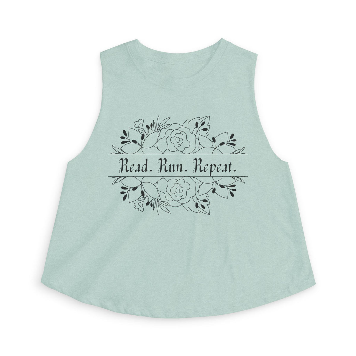 Read. Run. Repeat. Crop Top