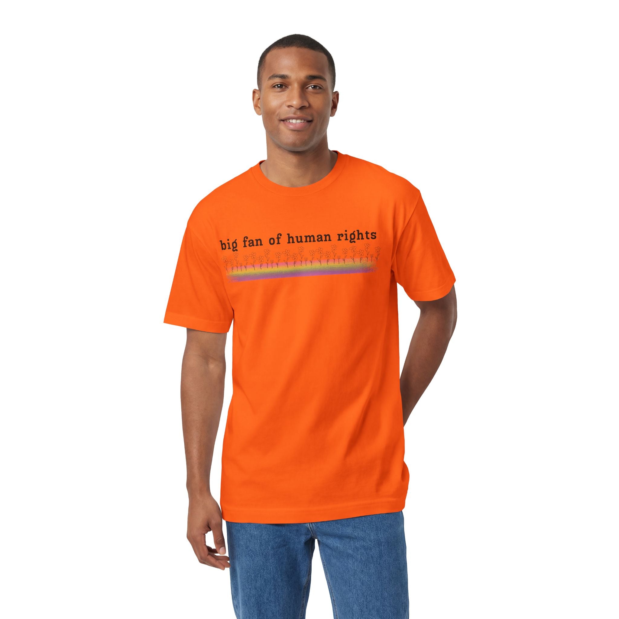 Big Fan of Human Rights - Black Font - Unisex Classic Tee