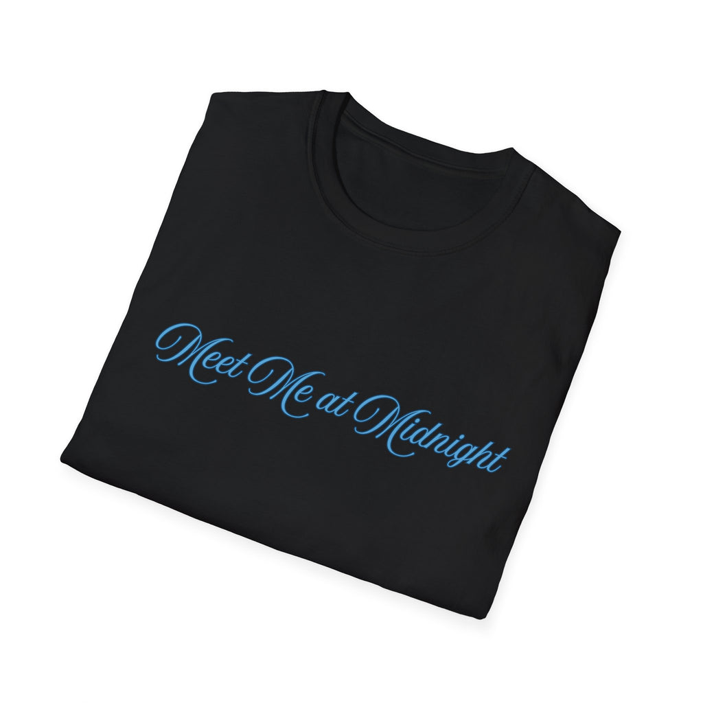 Meet Me at Midnight Blue Script T-Shirt