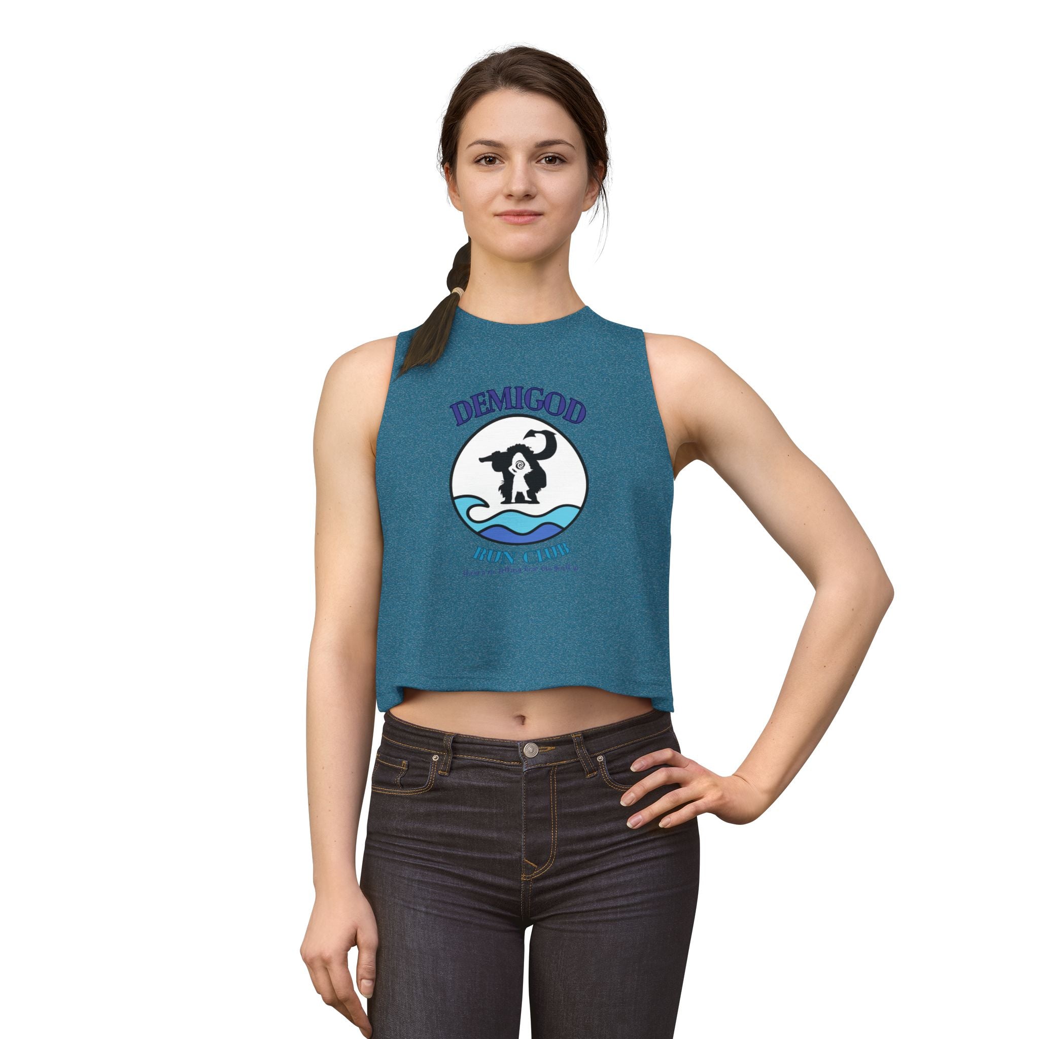 Demigod Run Club Women's Crop Tank Top