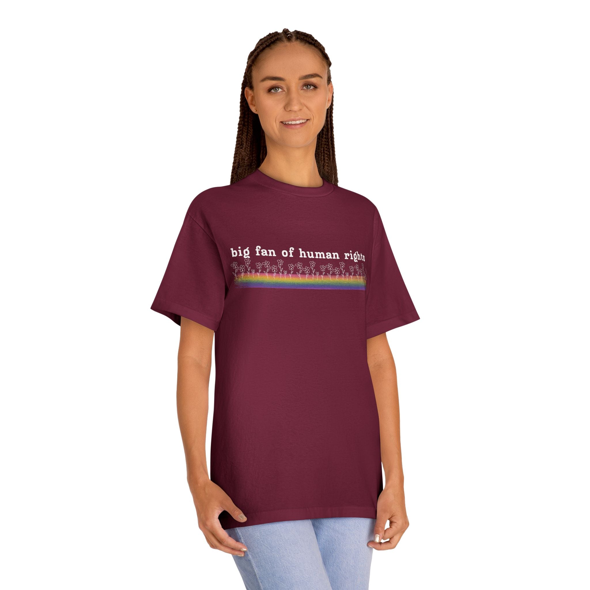 White Font - Big fan of Human Rights - Unisex Classic Tee