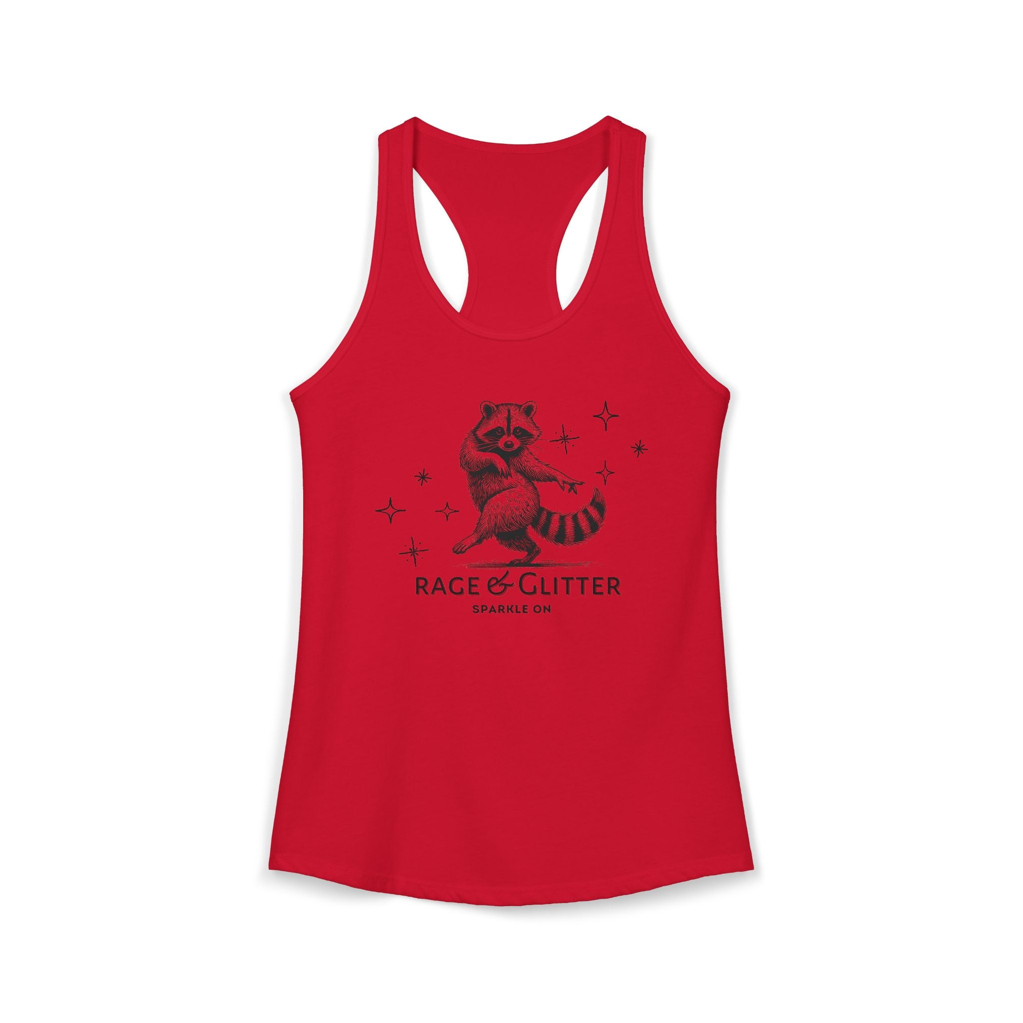 Rage & Glitter: Sparkle On Ideal Racerback Tank