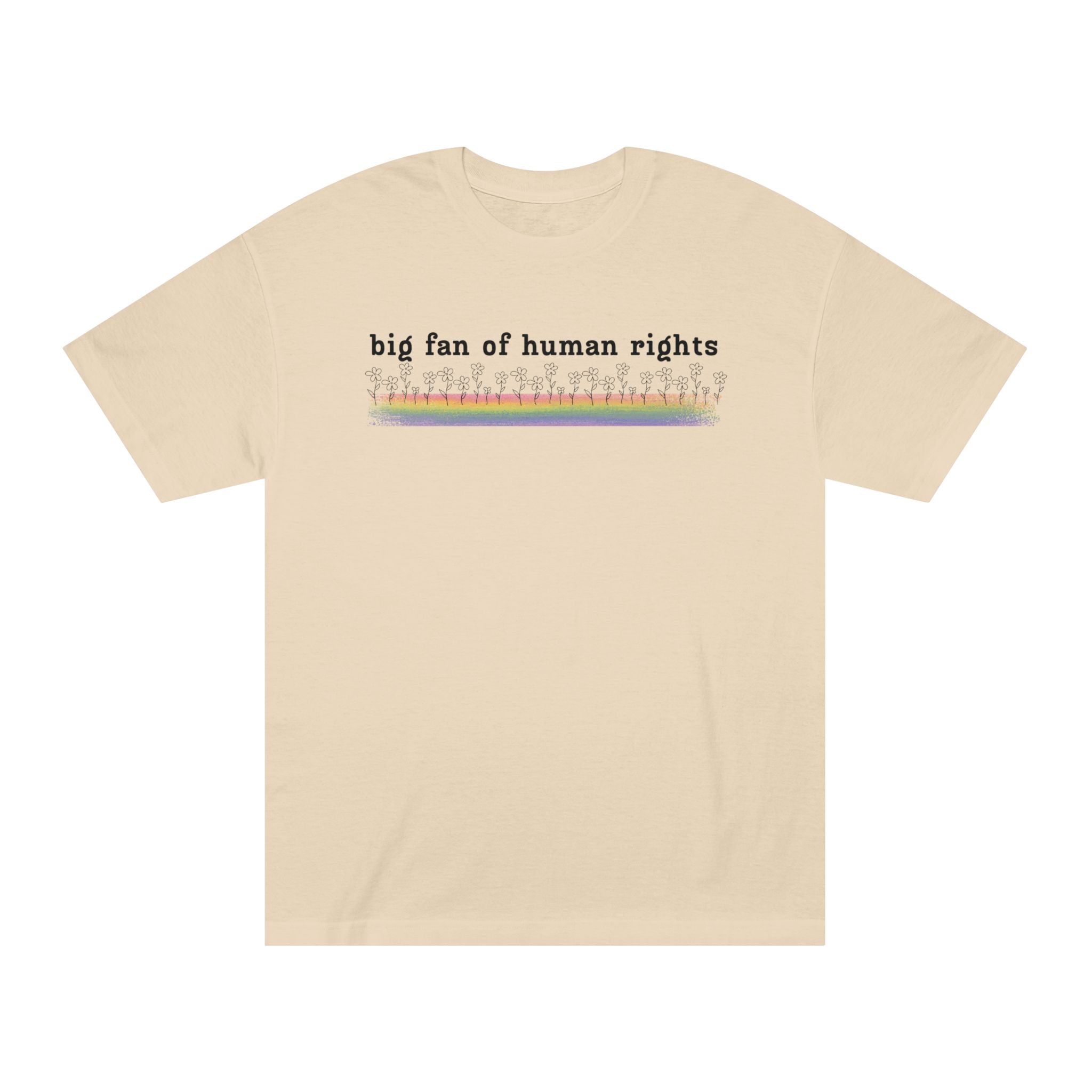 Big Fan of Human Rights - Black Font - Unisex Classic Tee