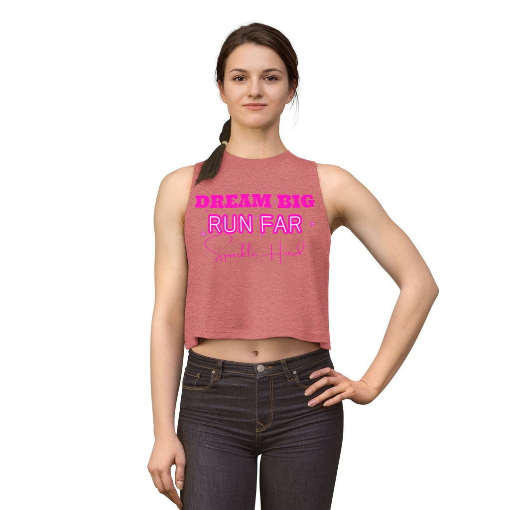 Dream Big Run Long Sparkle Hard Women's Crop Top