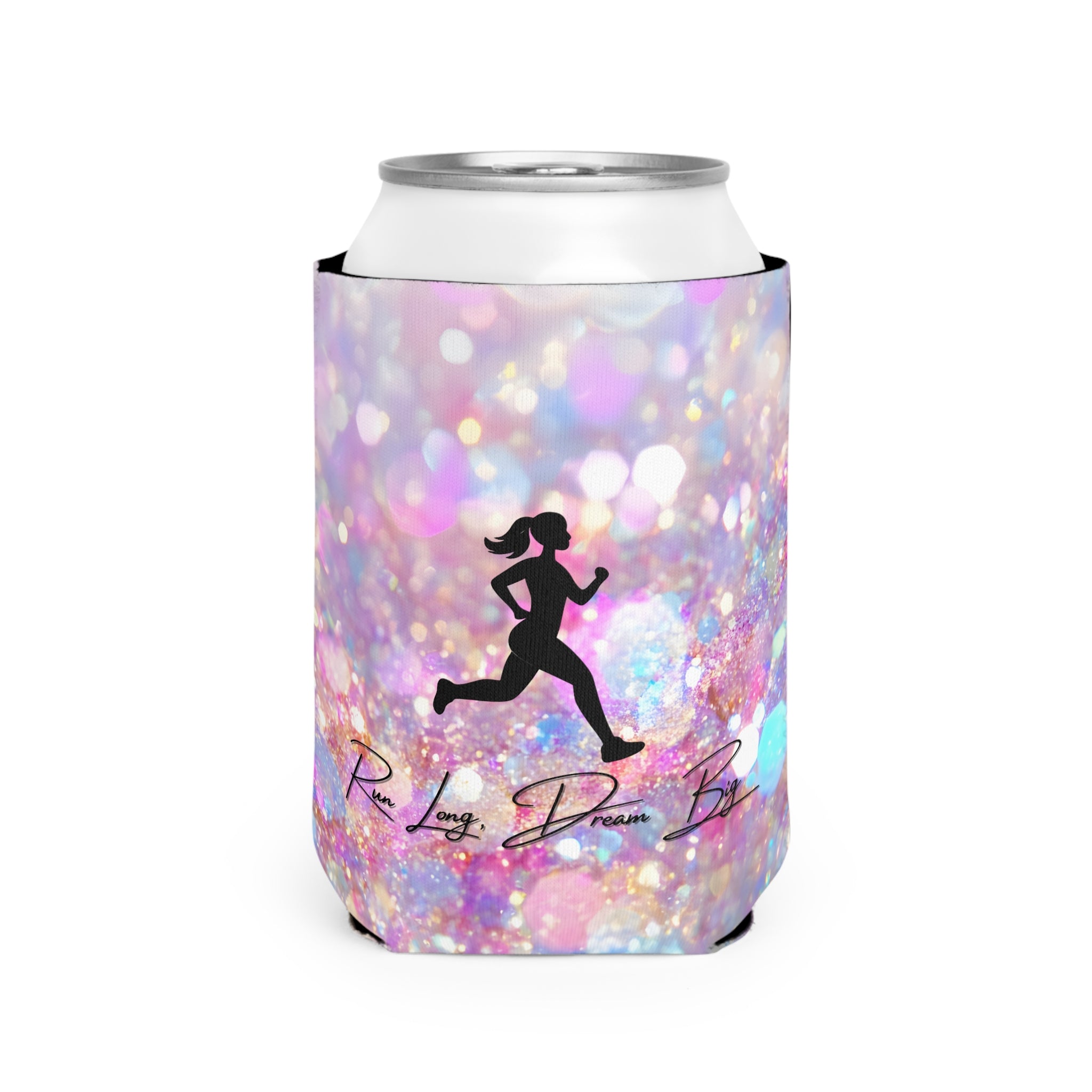 Run Long Dream Big Can Cooler Sleeve