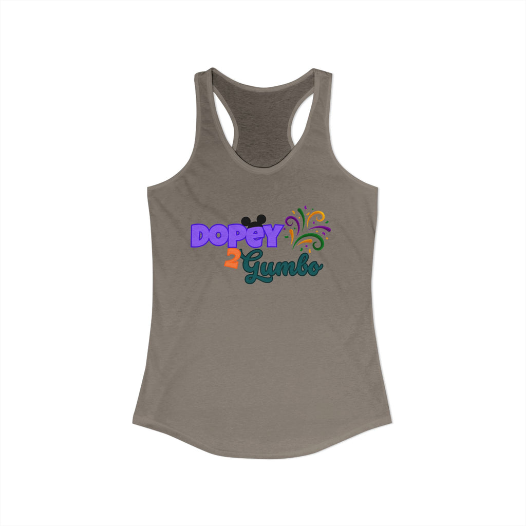 Dopey 2 Gumbo Women's Ideal Racerback Tank