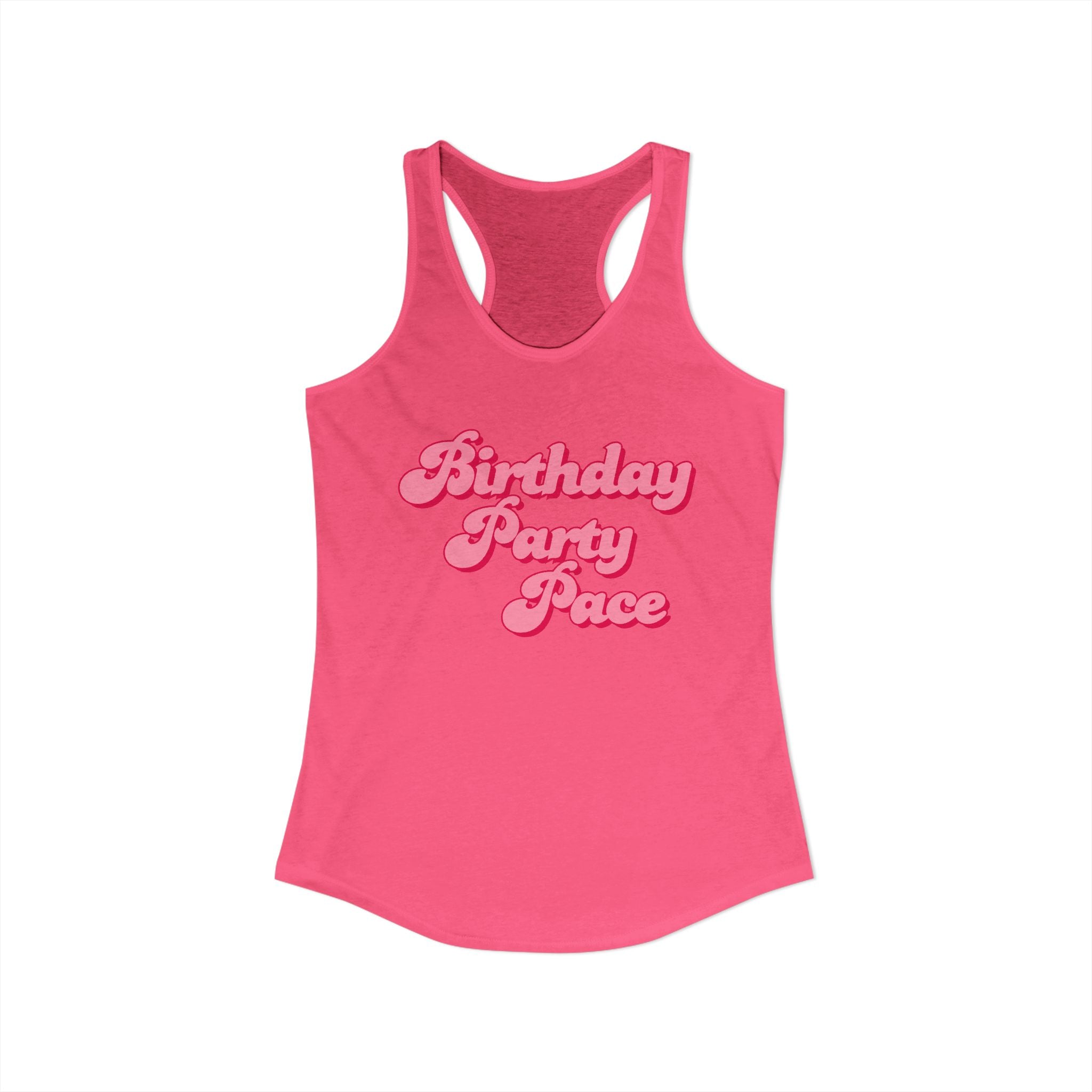 Birthday Party Pace Women's Ideal Racerback Tank