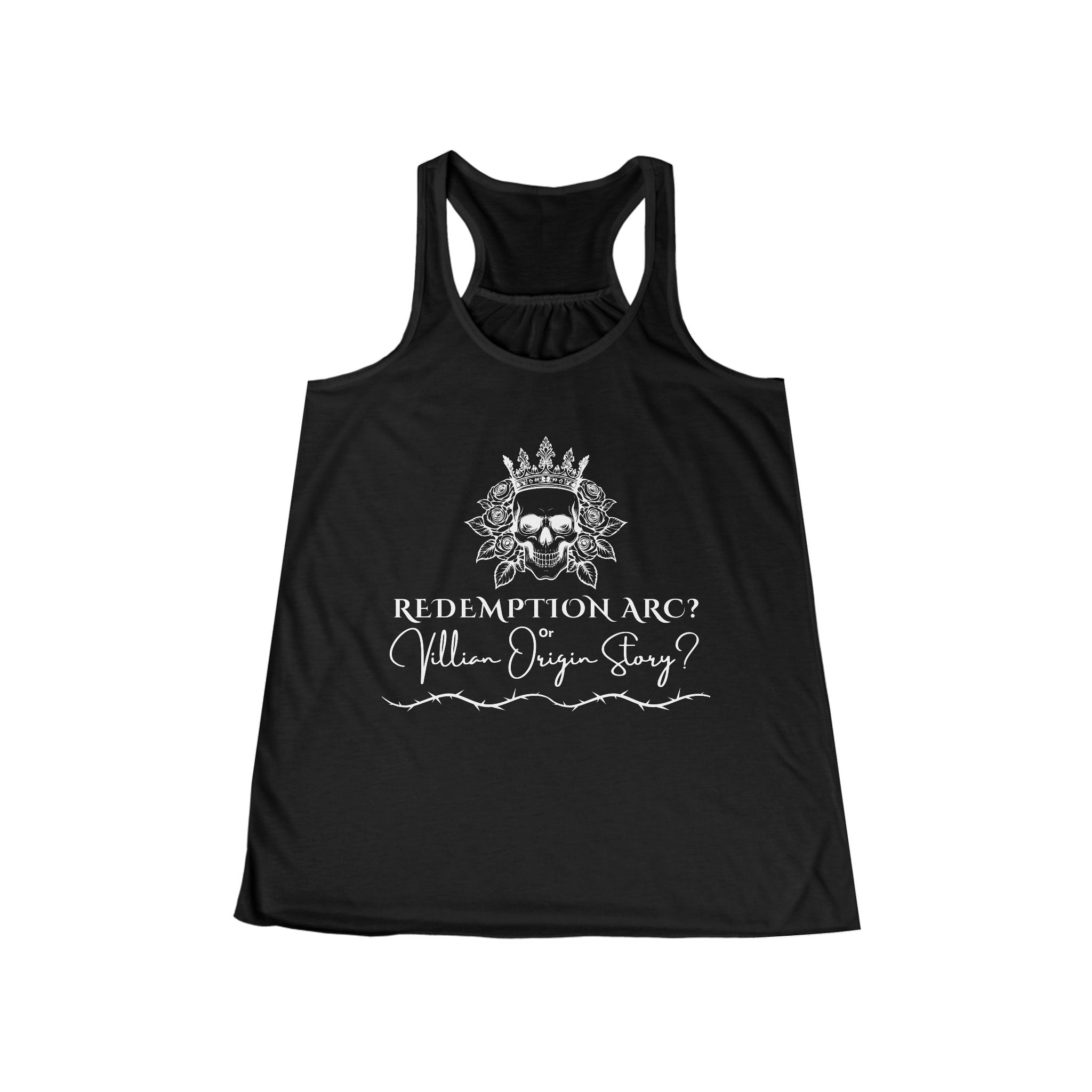 Redemption Arc? Villain Origin Story? Women's Flowy Racer Back Tank