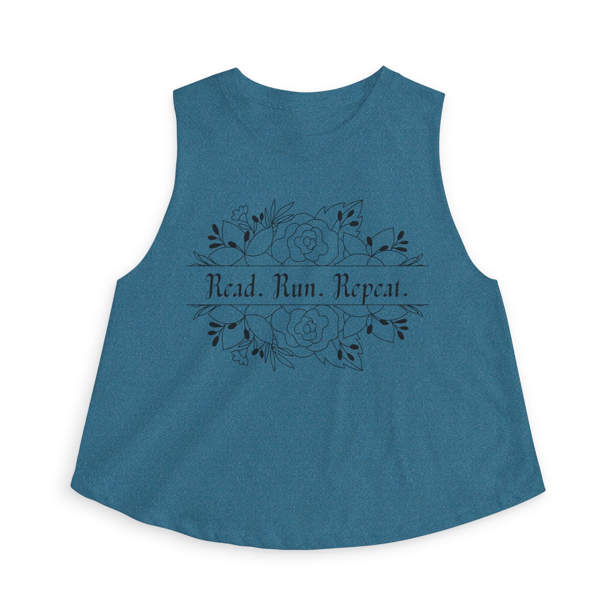 Read. Run. Repeat. Crop Top
