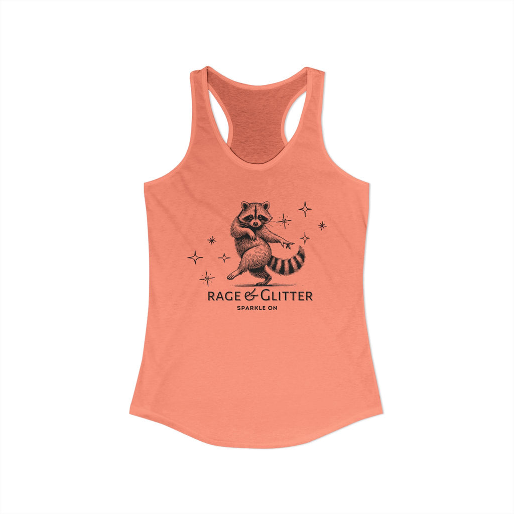 Rage & Glitter: Sparkle On Ideal Racerback Tank
