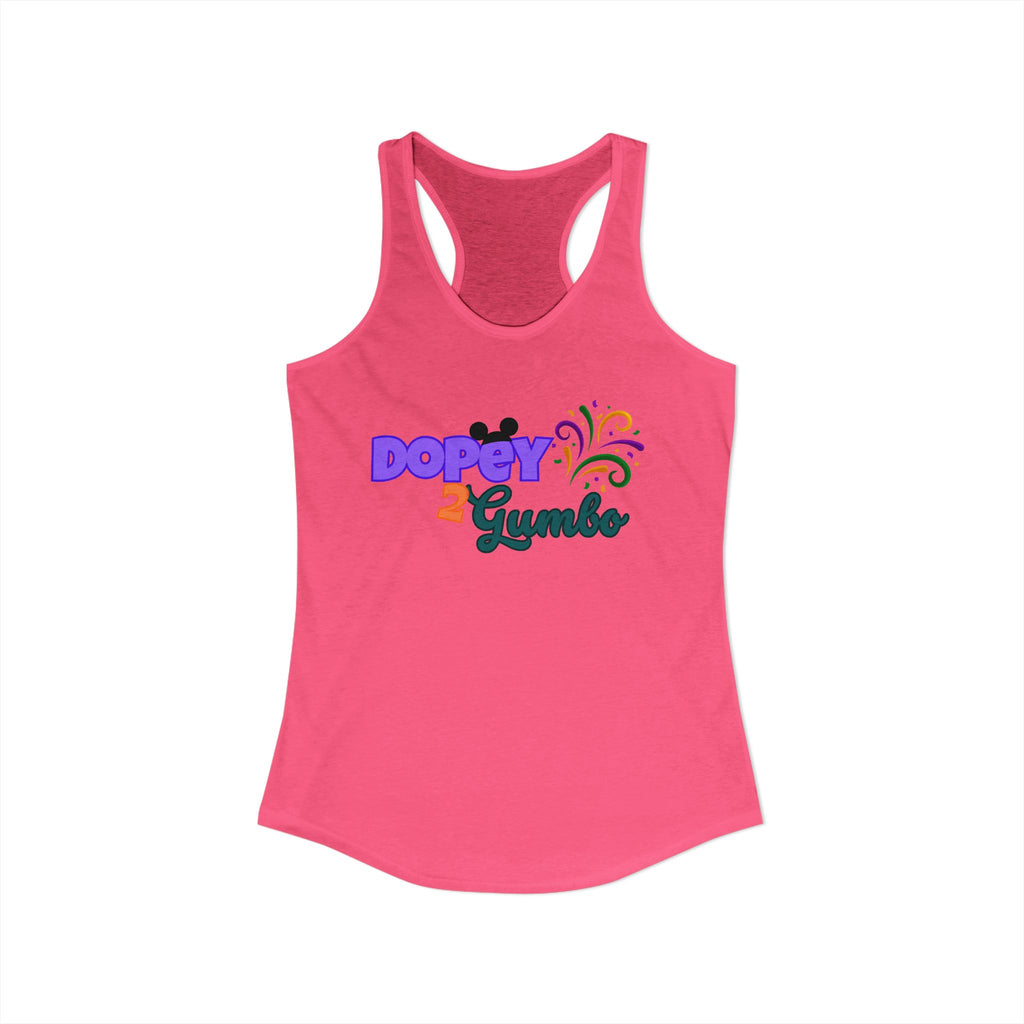 Dopey 2 Gumbo Women's Ideal Racerback Tank