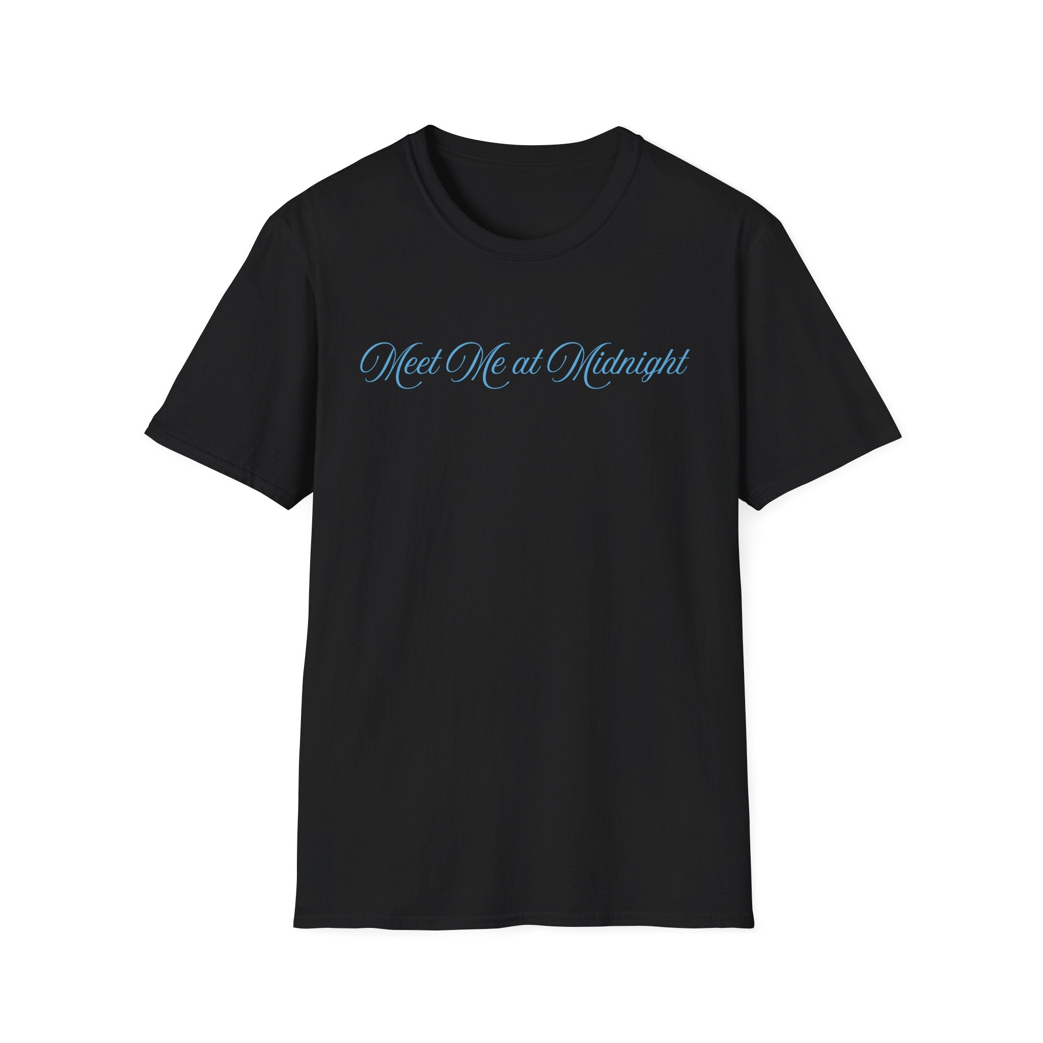 Meet Me at Midnight Blue Script T-Shirt