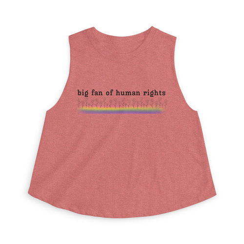 Big Fan of Human Rights Women's Crop Top