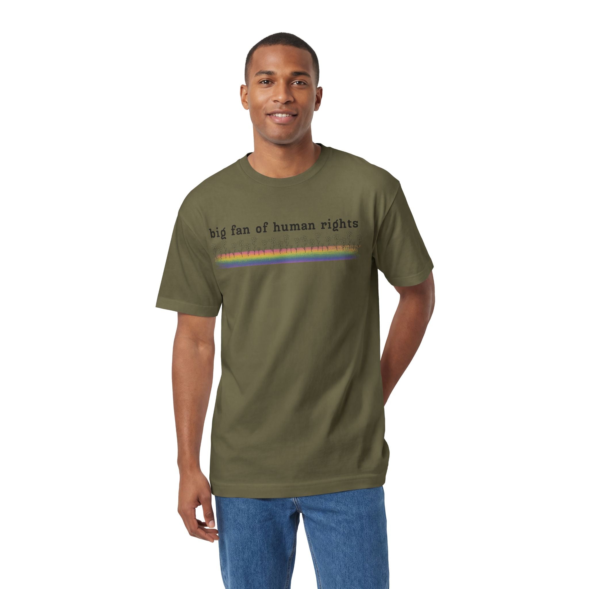 Big Fan of Human Rights - Black Font - Unisex Classic Tee