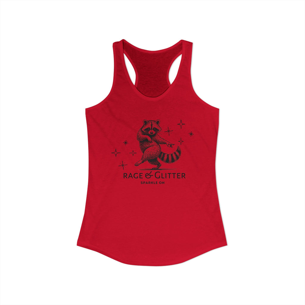 Rage & Glitter: Sparkle On Ideal Racerback Tank