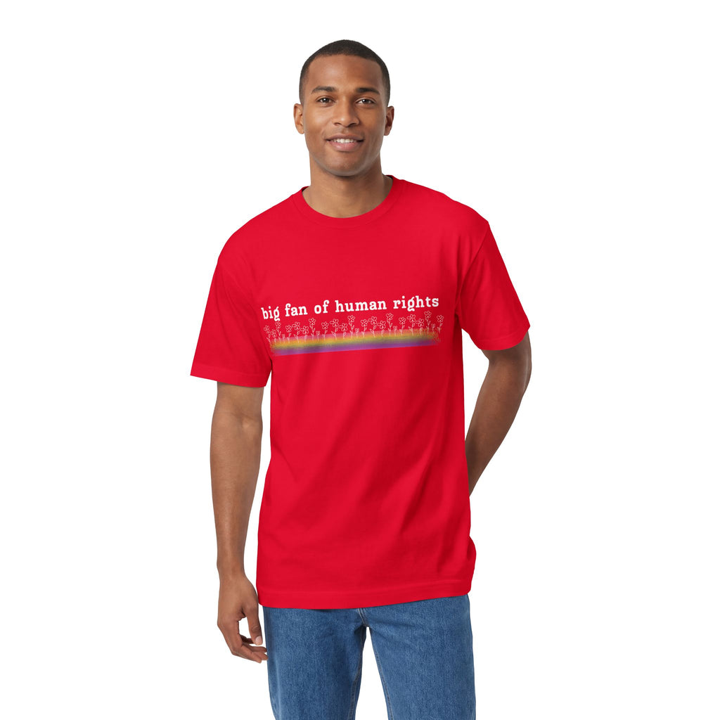 White Font - Big fan of Human Rights - Unisex Classic Tee