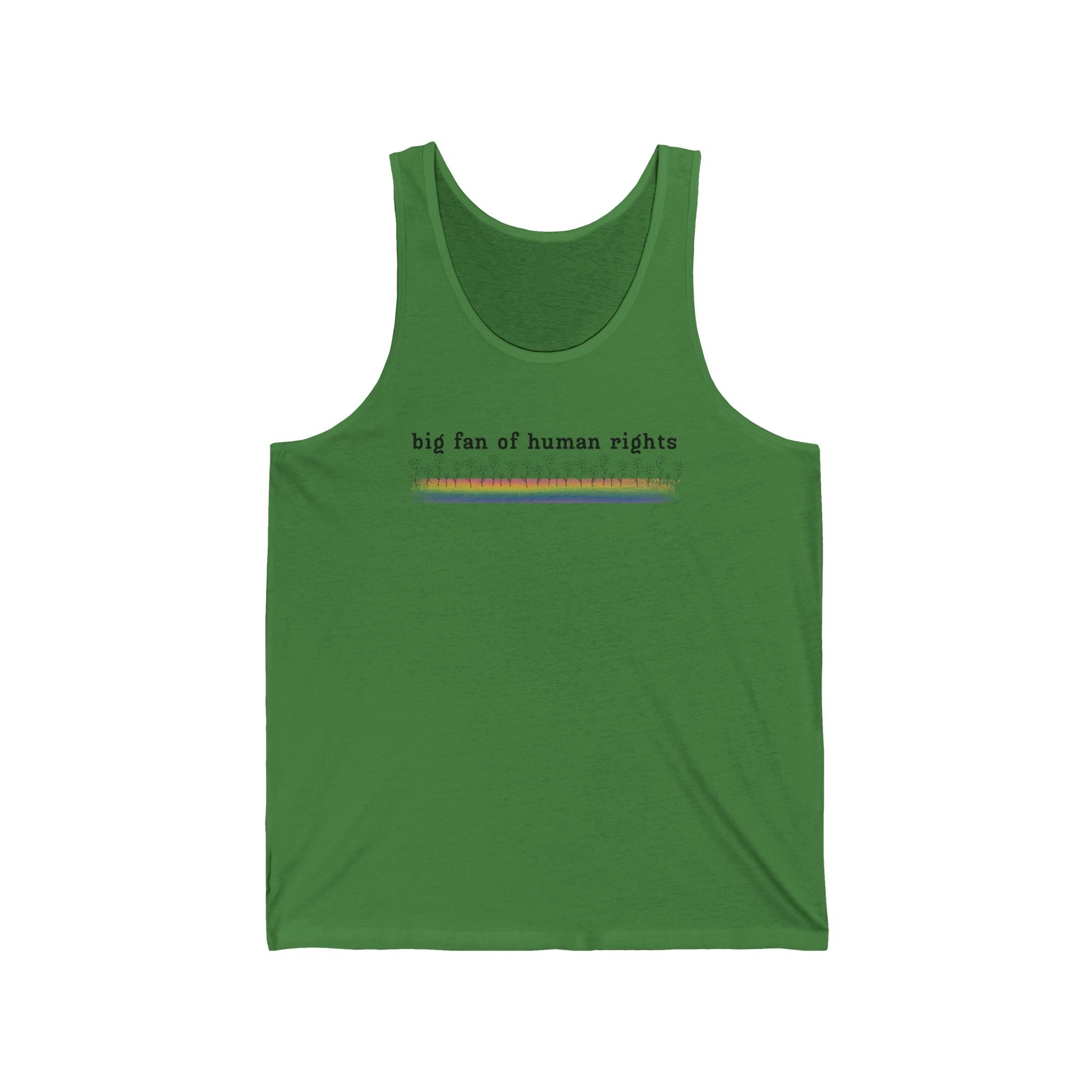 Big Fan of Human Rights Unisex Jersey Tank