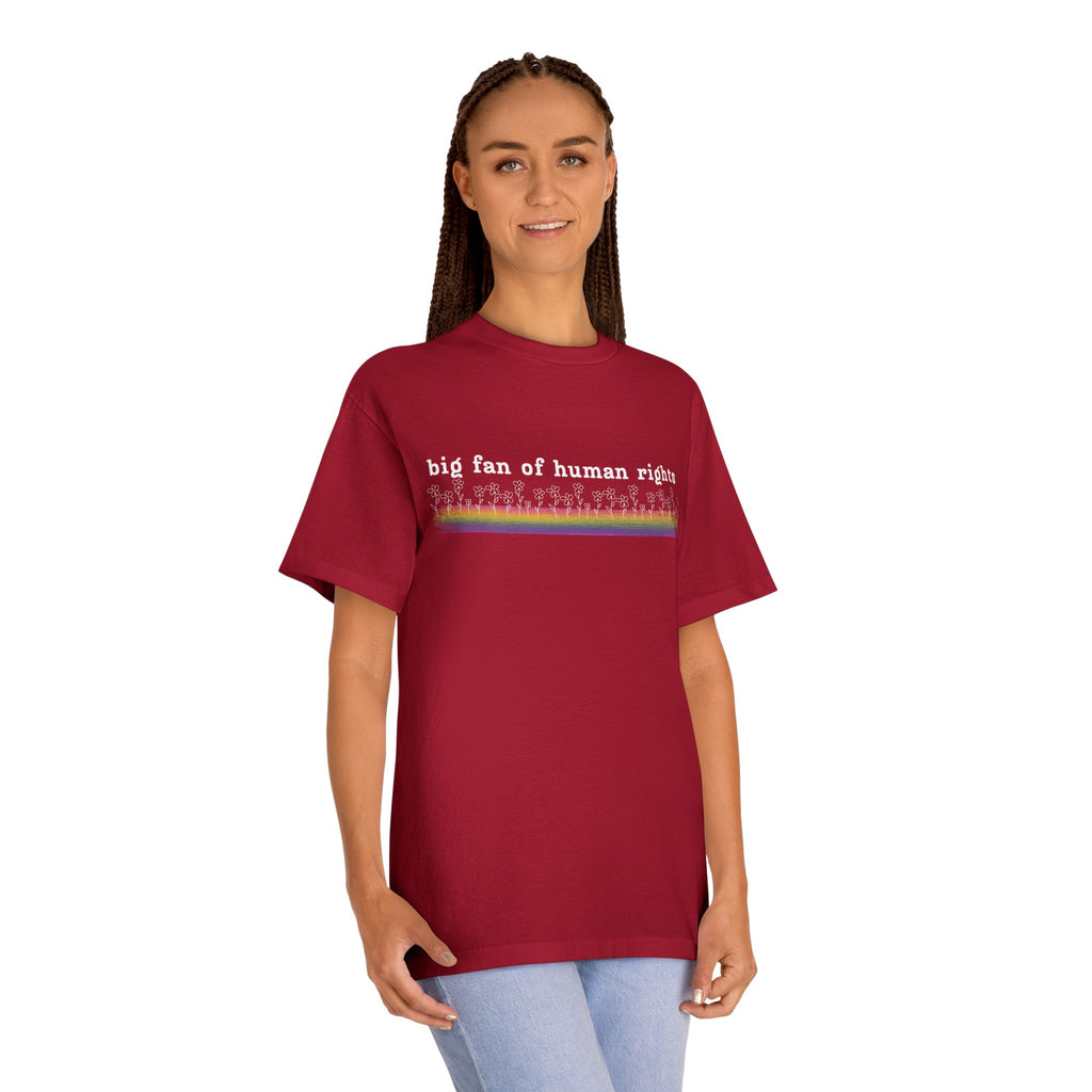 White Font - Big fan of Human Rights - Unisex Classic Tee