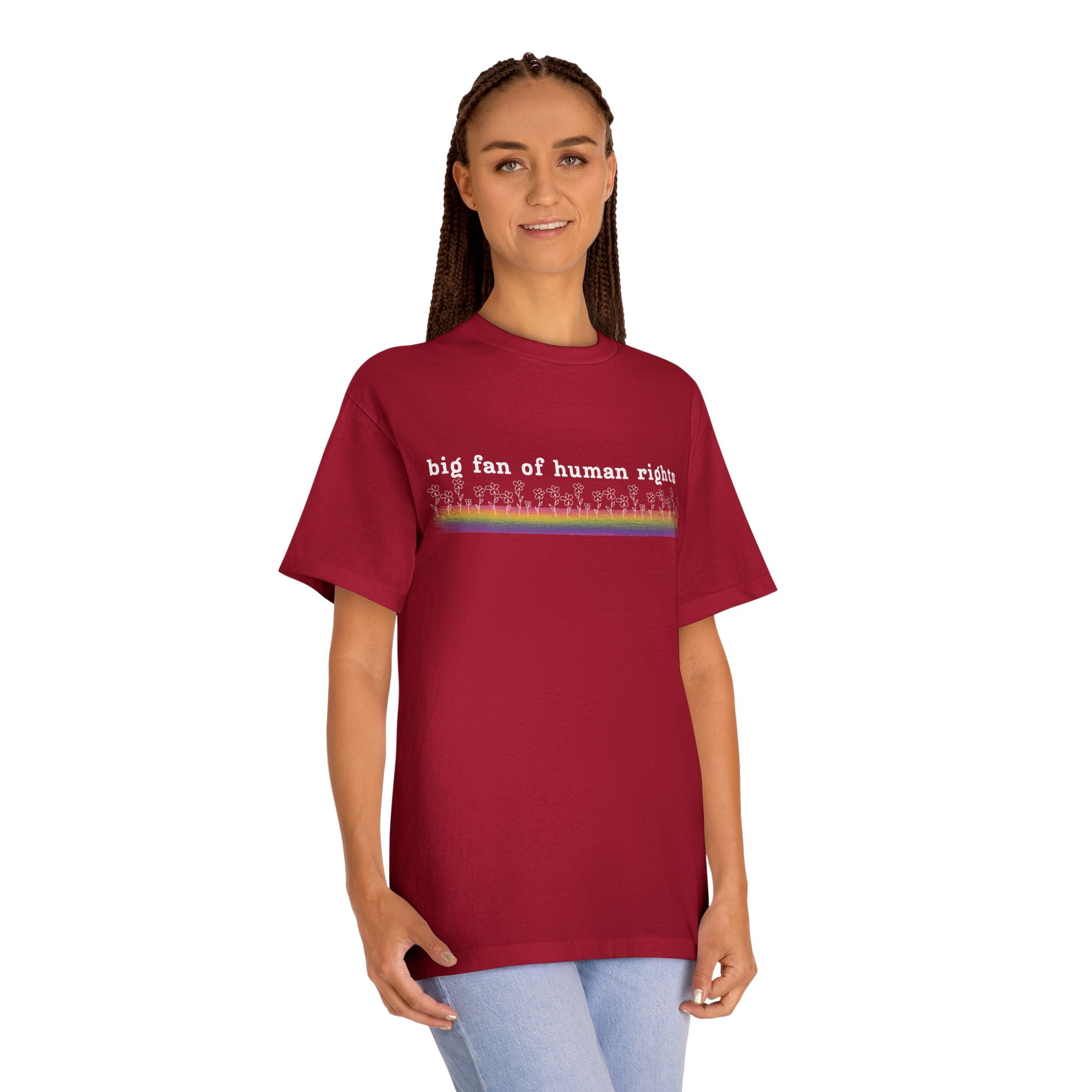 White Font - Big fan of Human Rights - Unisex Classic Tee